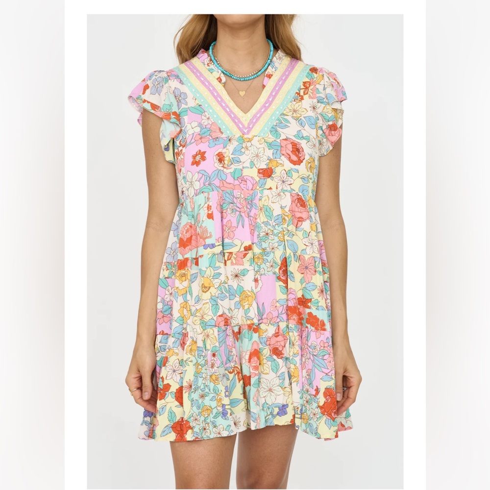 Fate Floral Multi Color Dress - size M